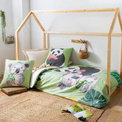 Linnea parure de lit enfant percale PANDA - Publicité Linnea parure de lit enfant percale PANDA - Publicité