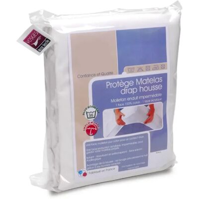 Linnea protège-matelas imperméable alèse - 110x210 cm - Publicité Linnea protège-matelas imperméable alèse - 110x210 cm - Publicité