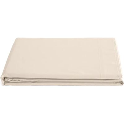 Linnea drap plat percale de coton Manoir - Blanc - Publicité Linnea drap plat percale de coton Manoir - Blanc - Publicité
