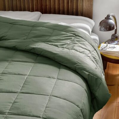 Linnea Couvre-lit microfibre Lazy - Acier - Publicité Linnea Couvre-lit microfibre Lazy - Acier - Publicité