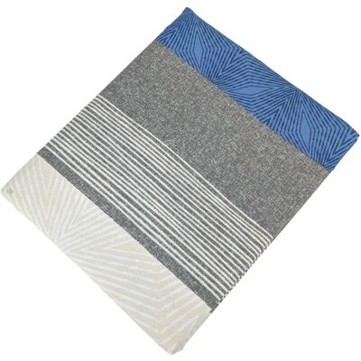 Linnea drap plat satin de coton Tiago - Bleu - Publicité Linnea drap plat satin de coton Tiago - Bleu - Publicité