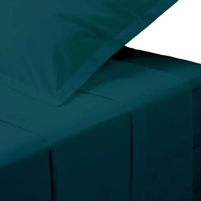 ATMOSPHERA Drap Plat 2 Personnes Percale 240x290cm Bleu Egéen - Publicité ATMOSPHERA Drap Plat 2 Personnes Percale 240x290cm Bleu Egéen - Publicité