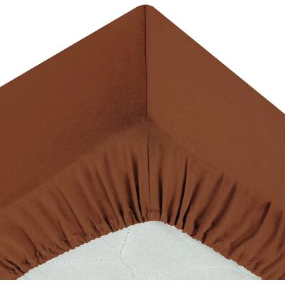 ATMOSPHERA Drap Housse Intérieur 90x190cm Terracotta - Publicité ATMOSPHERA Drap Housse Intérieur 90x190cm Terracotta - Publicité
