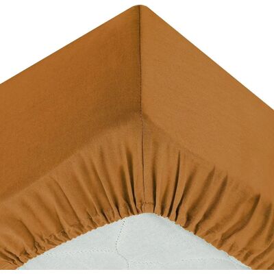ATMOSPHERA Drap Housse Intérieur 90x190cm Jaune Cumin - Publicité ATMOSPHERA Drap Housse Intérieur 90x190cm Jaune Cumin - Publicité