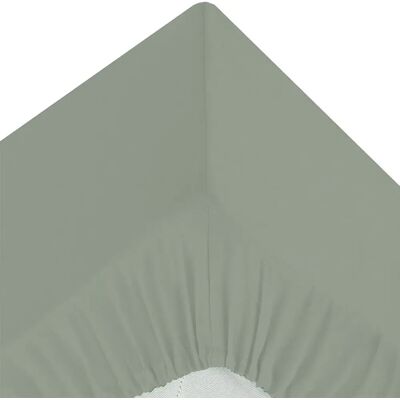 ATMOSPHERA Drap Housse 2 Personnes Percale 140x190cm Vert Tilleul - Publicité ATMOSPHERA Drap Housse 2 Personnes Percale 140x190cm Vert Tilleul - Publicité