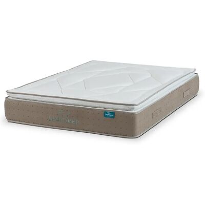 Surmatelas Nature Spring Topper Leafsleep, ressorts ensachés et mousse à mémoire avec housse Tencel. Publicité Surmatelas Nature Spring Topper Leafsleep, ressorts ensachés et mousse à mémoire avec housse Tencel. Publicité