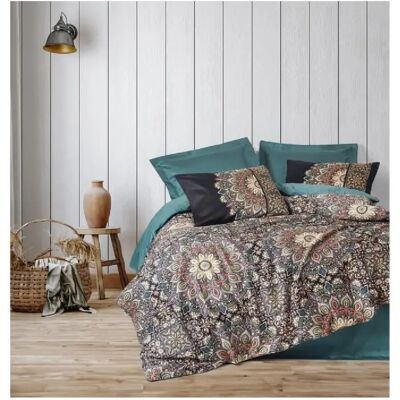 Ensemble de Literie - 129CTN63971 - Housse de couette Satinée King - Pétrole - Publicité Ensemble de Literie - 129CTN63971 - Housse de couette Satinée King - Pétrole - Publicité