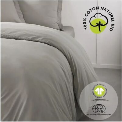 Linge de lit Grey Organic Dune - 240x260 cm - Publicité Linge de lit Grey Organic Dune - 240x260 cm - Publicité