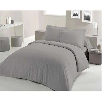 Housse de duvet gris clair Lovely Home - 240x260 cm - Publicité Housse de duvet gris clair Lovely Home - 240x260 cm - Publicité