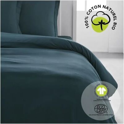 Linge de lit bleu Today Organic Paon - Linge de lit - Publicité Linge de lit bleu Today Organic Paon - Linge de lit - Publicité