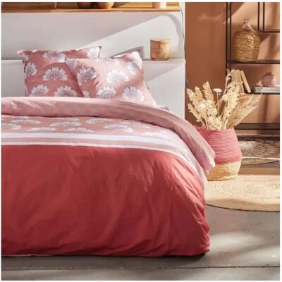 Parure de lit Sunshine 220x240cm - Coton 57 Fils - Publicité Parure de lit Sunshine 220x240cm - Coton 57 Fils - Publicité
