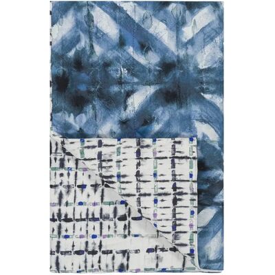 Designers Guild Couvre-lit imprimé en gabardine de coton, PARQUET BATIK INDIGO - Publicité Designers Guild Couvre-lit imprimé en gabardine de coton, PARQUET BATIK INDIGO - Publicité