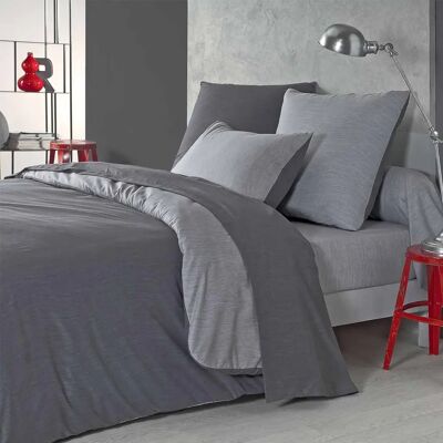 A demain Housse de couette en Microfibre - 240 x 220 cm - Ciment/Gris Perle - Publicité A demain Housse de couette en Microfibre - 240 x 220 cm - Ciment/Gris Perle - Publicité