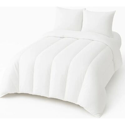 Mortreux Couette Blanche Coton Percale 91 fils - Tempérée - 240x260 - 13052 - Publicité Mortreux Couette Blanche Coton Percale 91 fils - Tempérée - 240x260 - 13052 - Publicité