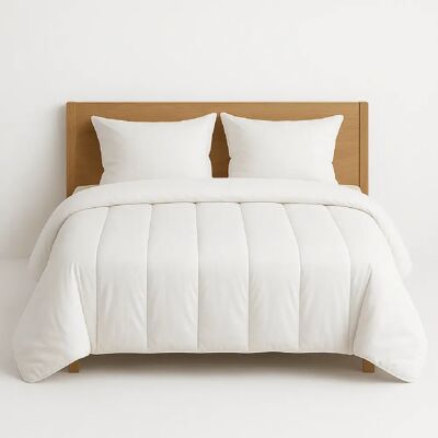 Mortreux Couette Blanche Coton Percale 91 fils - Tempérée - 220x240 - 13051 - Publicité Mortreux Couette Blanche Coton Percale 91 fils - Tempérée - 220x240 - 13051 - Publicité