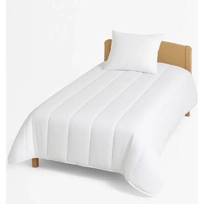 Mortreux Couette Blanche Coton Percale 91 fils - Tempérée - 140x200 - 13050 - Publicité Mortreux Couette Blanche Coton Percale 91 fils - Tempérée - 140x200 - 13050 - Publicité