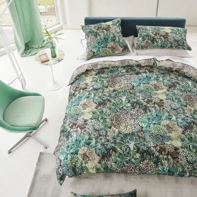 DESIGNERS GUILD Housse de couette en Satin de coton - 140 x 200 cm - Vert - Publicité DESIGNERS GUILD Housse de couette en Satin de coton - 140 x 200 cm - Vert - Publicité