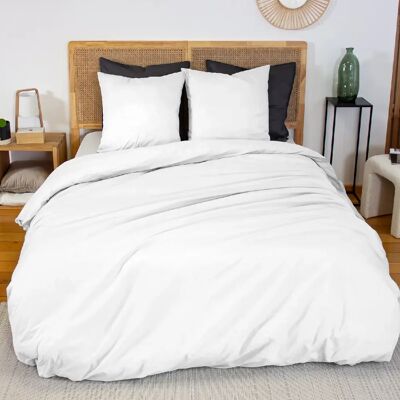 Home Collection Parure de couette 100% percale de coton 65fils - Publicité Home Collection Parure de couette 100% percale de coton 65fils - Publicité