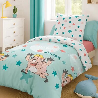 Home Collection Parure housse de couette 100%coton 140x200cm monster dream - Publicité Home Collection Parure housse de couette 100%coton 140x200cm monster dream - Publicité