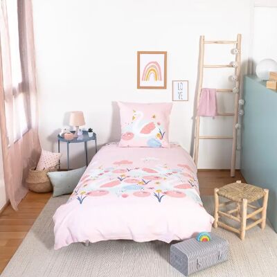 Home Collection Parure housse de couette 140x200cm 100% coton 57 fils clara - Publicité Home Collection Parure housse de couette 140x200cm 100% coton 57 fils clara - Publicité