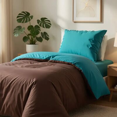 Home Collection Parure housse de couette 100% coton - Publicité Home Collection Parure housse de couette 100% coton - Publicité