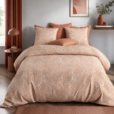 Les Ateliers du Linge Parure housse de couette 100%polyester 60gsm, lantana - Publicité Les Ateliers du Linge Parure housse de couette 100%polyester 60gsm, lantana - Publicité