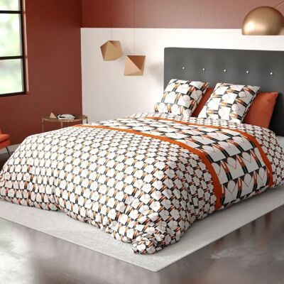 Les Ateliers du Linge Parure housse de couette 100%microfibre 60gsm arrow - Publicité Les Ateliers du Linge Parure housse de couette 100%microfibre 60gsm arrow - Publicité