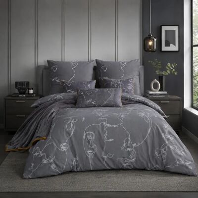 Les Ateliers du Linge Parure housse de couette 100% coton 57fils-nymphea - Publicité Les Ateliers du Linge Parure housse de couette 100% coton 57fils-nymphea - Publicité