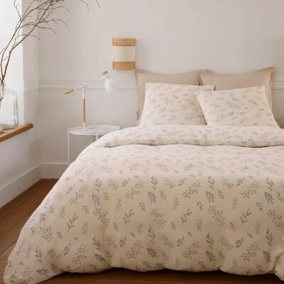 Bâton Rouge Parure housse de couette 100% gaze de coton imprimé liveo - Publicité Bâton Rouge Parure housse de couette 100% gaze de coton imprimé liveo - Publicité