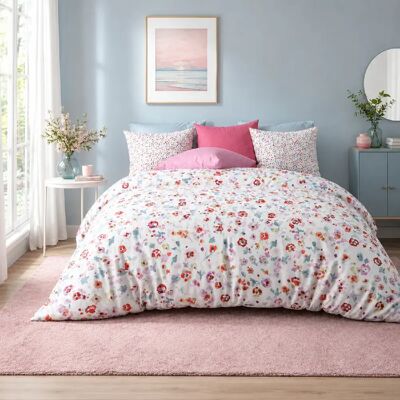 Les Ateliers du Linge Parure housse de couette 100% microfibre liberty - Publicité Les Ateliers du Linge Parure housse de couette 100% microfibre liberty - Publicité