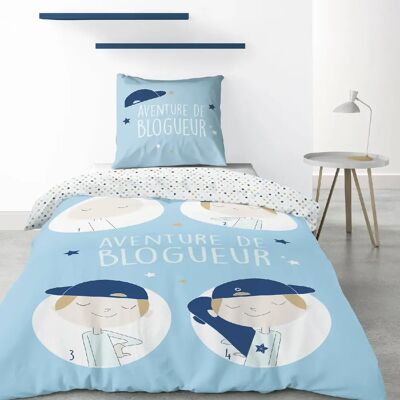 Les Ateliers du Linge Parure de couette 2pcs 140x200cm 100% coton 47 fils- blogueur - Publicité Les Ateliers du Linge Parure de couette 2pcs 140x200cm 100% coton 47 fils- blogueur - Publicité