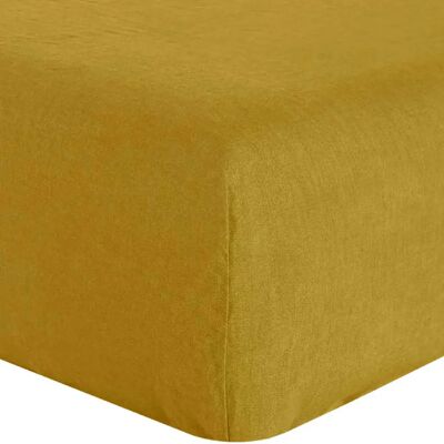 Bâton Rouge Drap housse 100% lin lavé - Publicité Bâton Rouge Drap housse 100% lin lavé - Publicité