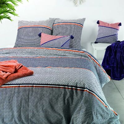 Les Ateliers du Linge Parure housse de couette 100% coton 57fils tilak - Publicité Les Ateliers du Linge Parure housse de couette 100% coton 57fils tilak - Publicité