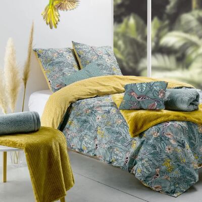 Les Ateliers du Linge Parure housse de couette 100% coton 57fils, hupia - Publicité Les Ateliers du Linge Parure housse de couette 100% coton 57fils, hupia - Publicité