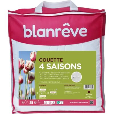 Blanreve BLA3245841748330 Couette 240 x 220 cm 4 saisons Blanc - Publicité Blanreve BLA3245841748330 Couette 240 x 220 cm 4 saisons Blanc - Publicité