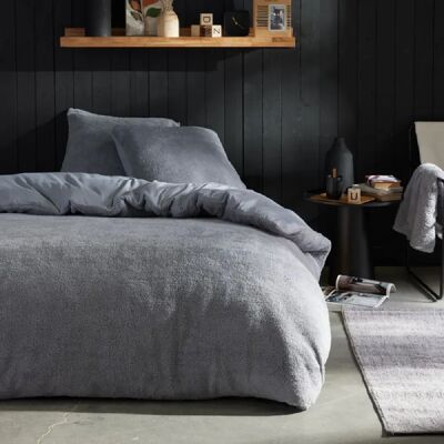 Today Teddy Bi-Material Housse de couette 240x220 cm 2 personnes Gris - Publicité Today Teddy Bi-Material Housse de couette 240x220 cm 2 personnes Gris - Publicité