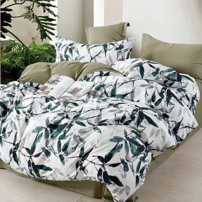 Home Collection Parure housse de couette 100 % percale de coton 80 fils Ralvine - Publicité Home Collection Parure housse de couette 100 % percale de coton 80 fils Ralvine - Publicité