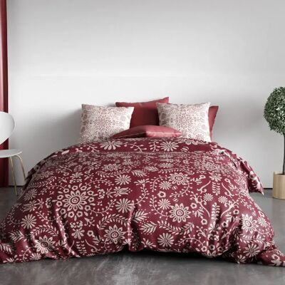 Les Ateliers du Linge Parure housse de couette 100% coton 57fils-vishka - Publicité Les Ateliers du Linge Parure housse de couette 100% coton 57fils-vishka - Publicité