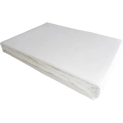BLANC AVENUE Drap plat satin de coton blanc - Publicité BLANC AVENUE Drap plat satin de coton blanc - Publicité