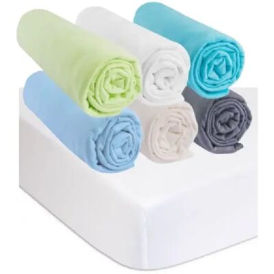 EASY DORT Drap housse 60x120 OCÉAN Coton (Lot de 6) + 2 Protèges matelas - Publicité EASY DORT Drap housse 60x120 OCÉAN Coton (Lot de 6) + 2 Protèges matelas - Publicité