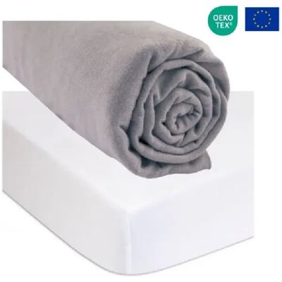EASY DORT Drap housse 160x200 cm Bio Noisette + Alèse Bio - Publicité EASY DORT Drap housse 160x200 cm Bio Noisette + Alèse Bio - Publicité