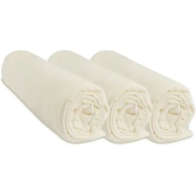 EASY DORT Drap housse 32x72 Bébé Coton Jersey Écru (Lot de 3) - Publicité EASY DORT Drap housse 32x72 Bébé Coton Jersey Écru (Lot de 3) - Publicité