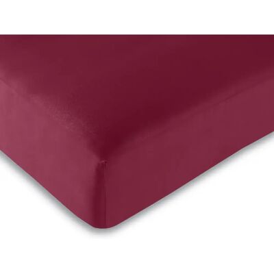 Univers Decor Drap housse Rouge 160 x 200 cm / 100% coton / 57 fils/cm² - Publicité Univers Decor Drap housse Rouge 160 x 200 cm / 100% coton / 57 fils/cm² - Publicité