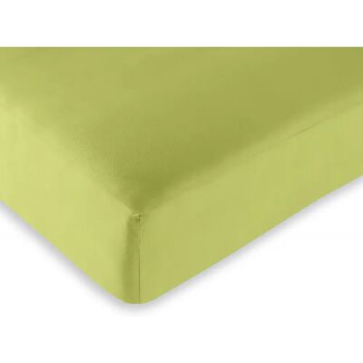 Univers Decor Drap housse Anis 200 x 200 cm / 100% coton / 57 fils/cm² "King size" - Publicité Univers Decor Drap housse Anis 200 x 200 cm / 100% coton / 57 fils/cm² "King size" - Publicité