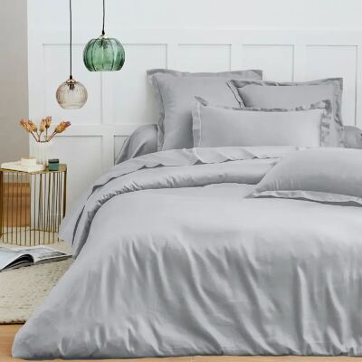 Parure de draps 4 pièces "Premium" pour lit 140 x 190 cm Nuage Coton Pur - Publicité Parure de draps 4 pièces "Premium" pour lit 140 x 190 cm Nuage Coton Pur - Publicité