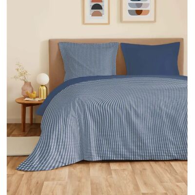 Coton Pur Parure de draps 4 pièces "Vanessa" pour lit 160 x 200 cm "Grande largeur" Gabrielle Marine - Publicité Coton Pur Parure de draps 4 pièces "Vanessa" pour lit 160 x 200 cm "Grande largeur" Gabrielle Marine - Publicité