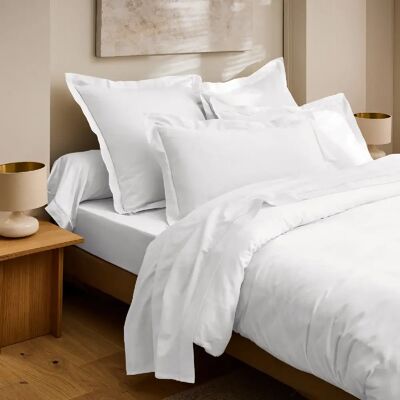 Drap Plat "Prestige" 100% Satin de coton Peigné 120 fils/cm² Coton Pur - Publicité Drap Plat "Prestige" 100% Satin de coton Peigné 120 fils/cm² Coton Pur - Publicité