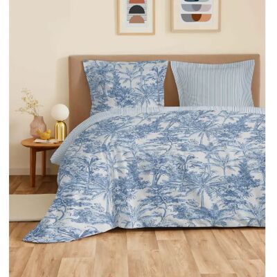 Coton Pur Parure de draps 4 pièces "Vanessa" pour lit 160 x 200 cm "Grande largeur" Adama Azur - Publicité Coton Pur Parure de draps 4 pièces "Vanessa" pour lit 160 x 200 cm "Grande largeur" Adama Azur - Publicité