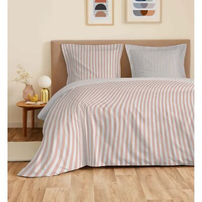 Coton Pur Parure de draps 4 pièces "Vanessa" pour lit 160 x 200 cm "Grande largeur" Palerme Blush - Publicité Coton Pur Parure de draps 4 pièces "Vanessa" pour lit 160 x 200 cm "Grande largeur" Palerme Blush - Publicité