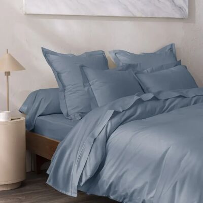 Parure de draps 4 pièces percale de coton peigné "Julian" pour lit 140 x 190 cm Coton Pur - Publicité Parure de draps 4 pièces percale de coton peigné "Julian" pour lit 140 x 190 cm Coton Pur - Publicité